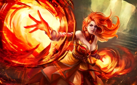 Matron of Fire - women, fantasy, magic, fire