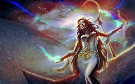 Cosmos - women, space, fantasy, magic