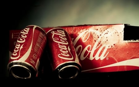 coca cola cans - coca, carton, can, cola