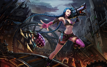 Jinx - anime, jinx, lol, league of legends