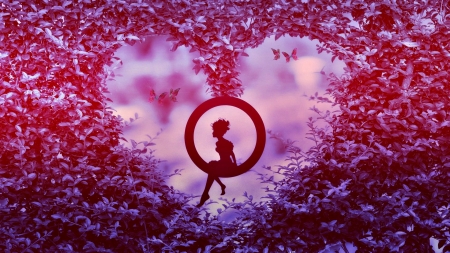 Waiting for the prince - fairy, abstract, fantasy, heart