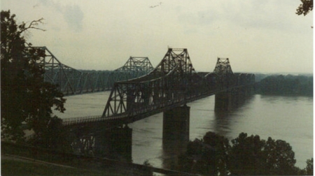 bridges over mississippi river - nature, river, mississippi river, truss bridge, bridges, usa, bridge