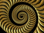 Twisted Gold swirl Abstract,