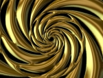 Golden twist Abstract art