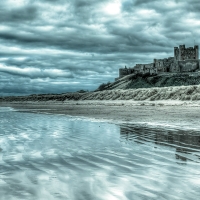 Stormy Clouds Over Bamburgh Castle, England