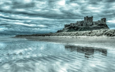 Stormy Clouds Over Bamburgh Castle, England