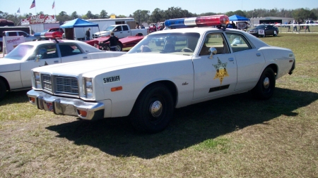 1978 Dodge Monaco Police Car - Hazzard County, Light Bar, White, Mopar