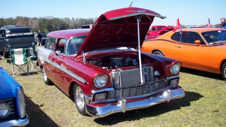 56 Nomad Wagon - Bowtie, Red, GM, Classic