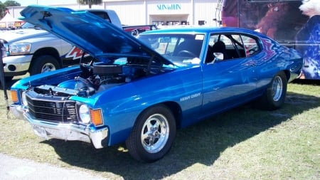 Pro Street Chevelle - Muscle, GM, Blue, Classic