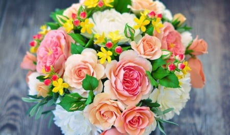 Beautiful Flowers - flowers, roses, petals, bloom