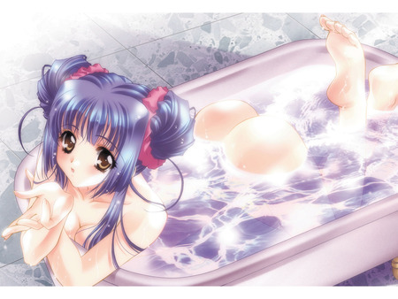 Anime Girl - sexy, anime, girl, bath