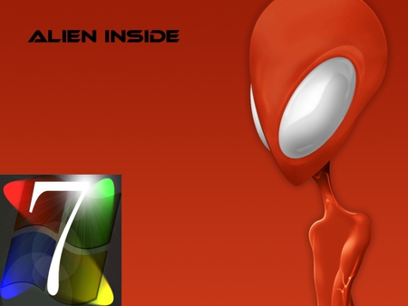 alien - red, seven, wallpaper, alien, window, new