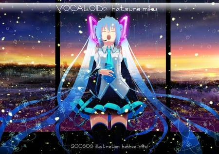 Hatsune Miku - beauty, hatsune miku, vocaloid, anime, song