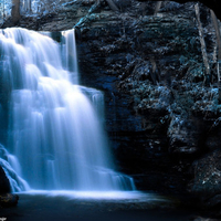 Deep Blue Waterfall