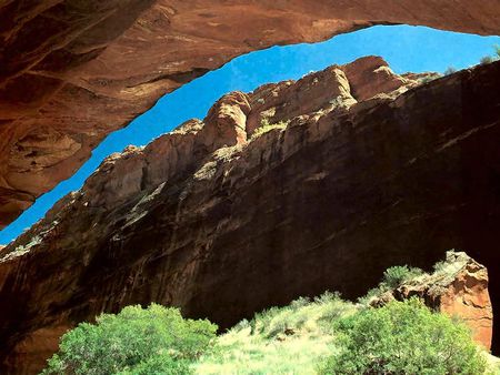 Buckskin Gulch, Utah - utah, cave, grass, rock mountains