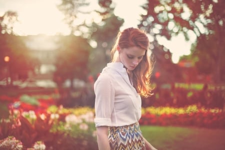 RedHead - head, women, Red, hair