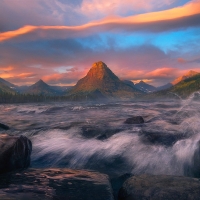 Dancing with the Waves - Glacier Park, Montana