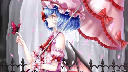 Remilia Scarlet - Girl, Remilia Scarlet, Touhou, Dress, Anime