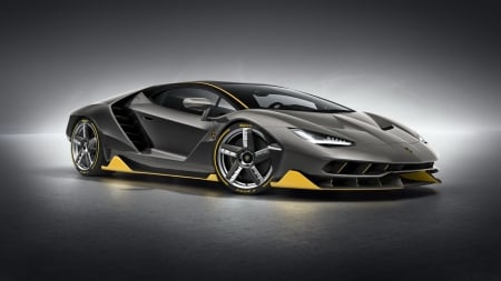 2017 Lamborghini Centenario - sports car, 2017, gray, lambo