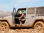 Cowgirl & Jeep Stuck In Mud