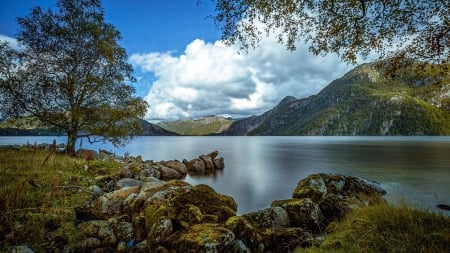 Beautiful Scenery - lake, nature, mountain, sky