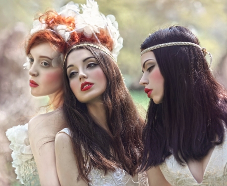 Models - brunette, redhead, model, hair