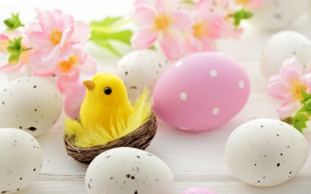 Easter - easter, flowers, happy easter, easter eggs