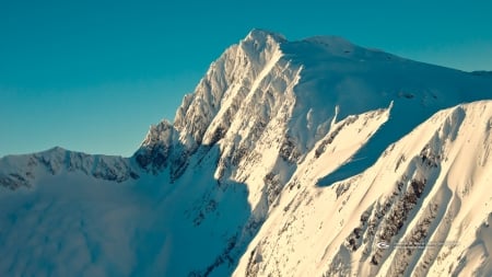 sunrise on mt rider - snow, sunrise, rider, mountain