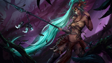 Nidalee - nidalee, spear, lol, league of legends