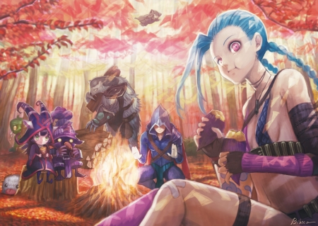 jinx campire - anime, jinx, lol, league of legends