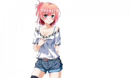 Shy - Cute, Anime, Pink haired, Shy