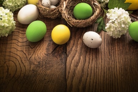 Easter - flowers, easter, happy easter, easter eggs, holiday