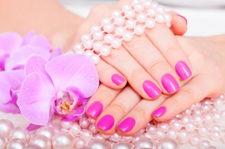 :) - pearls, flowers, pink, soft