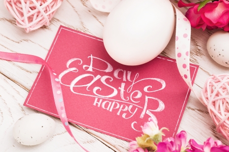 Happy Easter - flowers, easter, happy easter, easter eggs, holiday