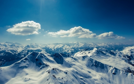 Mountain - Mountain, cloud, snow, sky