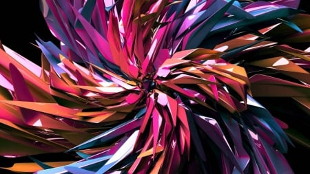 Crystal Swirl - fun, abstract, cool, 3d, crystal swirl