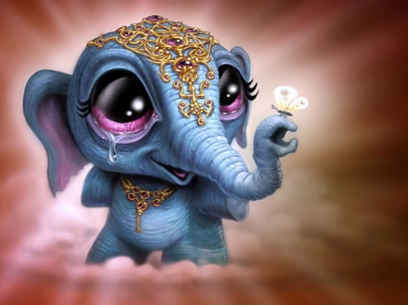 Asian Elphant - fantasy, elephant, asian, art