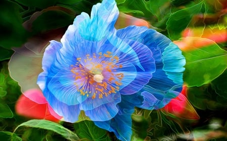 Blue poppy