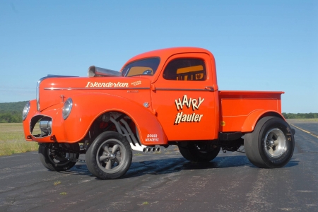 1941-Willys/Gasser - Orange, Ford, 1941, Classic