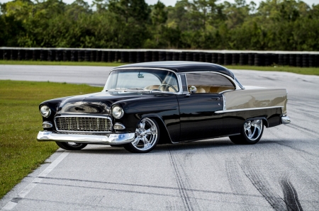 1955-Chevy - Gold, GM, Black, Classic