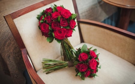 Bouquets - flowers, red, roses, bouquets