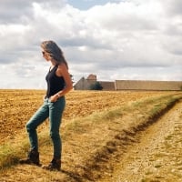 Cowgirl In The Field...