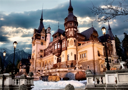 Peles Castle 1 - wide screen, architecture, scenery, beautiful, photo, photography, cityscape, castle