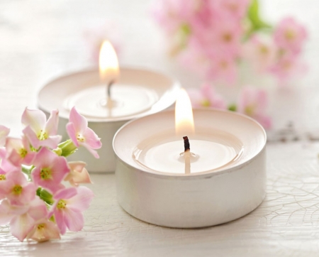 â™¥ - abstract, pink, candles, soft