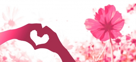 ♥ - abstract, flower, love, pink