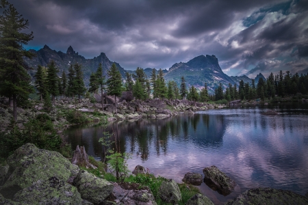 Artists Lake - nature, Artists, Lake, mountains, tree