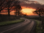 Country Road at Sunset