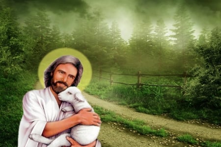 The LORD is my shepherd - sheep, christ, jesus, shepherd, lamb, gospel