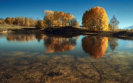 lake - nature, cloud, Lake, tree, sky