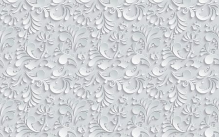 Texture - grey, white, pattern, paper, texture, flower